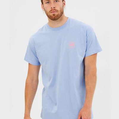 WNDRR Venice Stacked Tee - Cyan - Forestwood Co