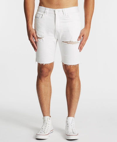 NXP Rawlins Denim Shorts - White