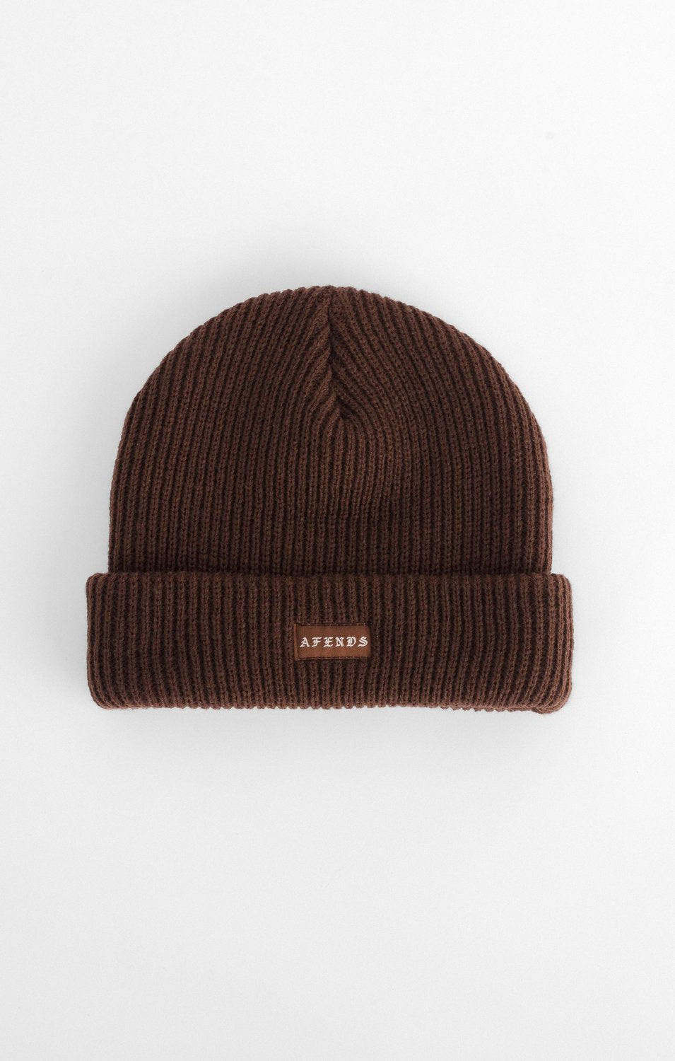 Afends Core Beanie - Brown - Forestwood Co