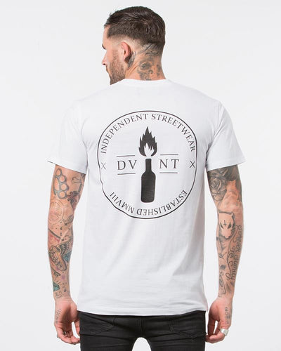 DVNT Emblem Tee - White - Forestwood Co