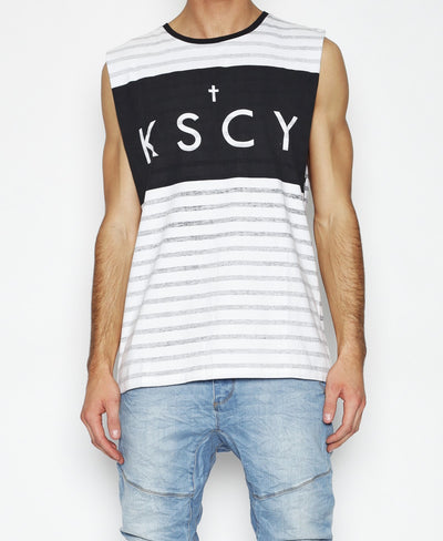KSCY Outside Society Muscle - White - Forestwood Co