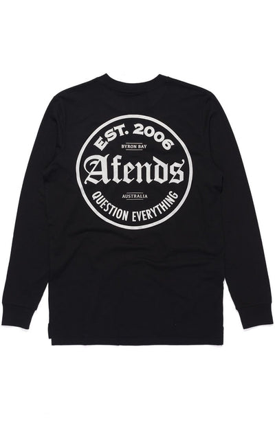 Afends Pac Longsleeve - Black - Forestwood Co
