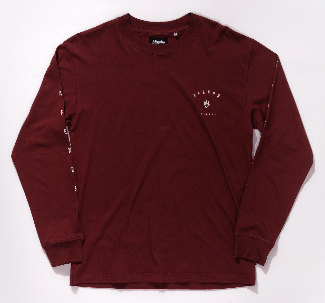 Afends Threads Longsleeve - Maroon - Forestwood Co