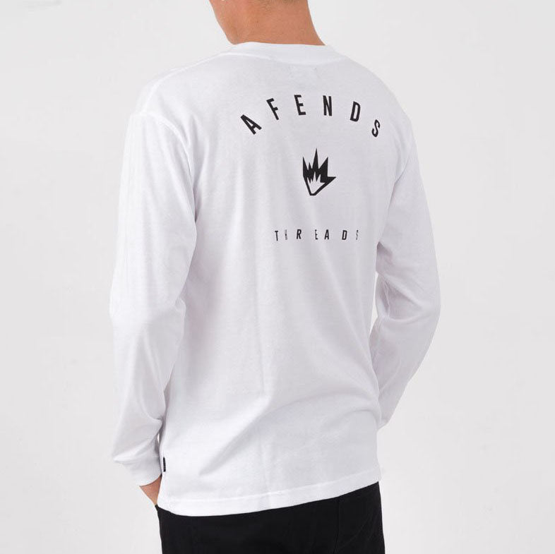 Afends Threads Longsleeve - White - Forestwood Co