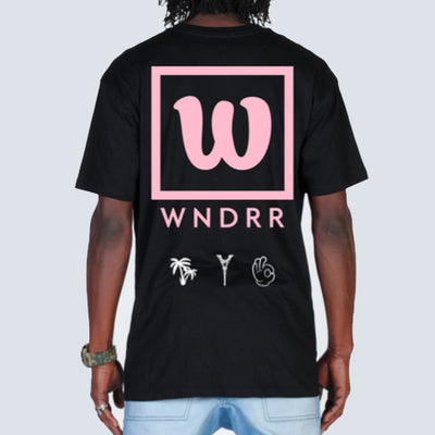 WNDRR Venice Stacked Tee - Black - Forestwood Co
